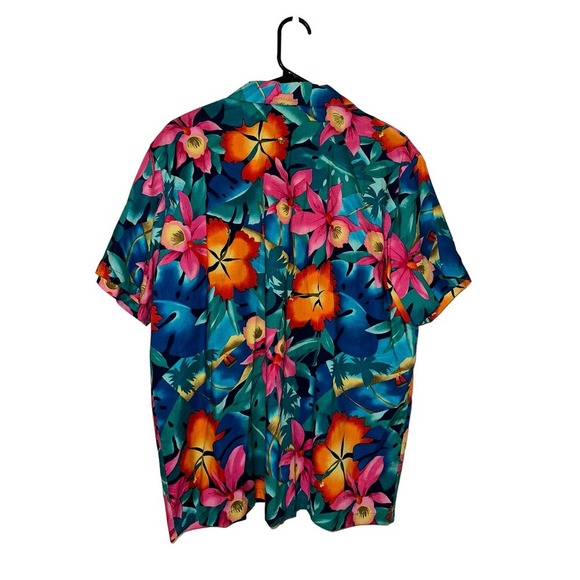 Hilo Hattie The Hawaiian Original Floral Print Casual Button Down Size L - Picture 3 of 3